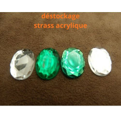 Déstockage – Strass Ovale à...