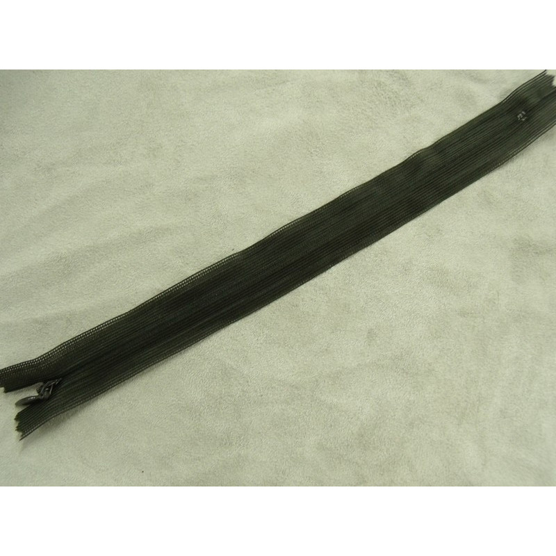 FERMETURE INVISIBLE-22cm-KAKI FONCE- NON SÉPARABLE