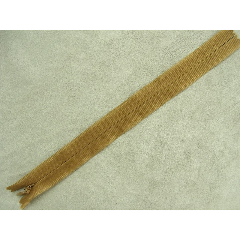 FERMETURE INVISIBLE-22cm-BEIGE MORDORE - NON SÉPARABLE
