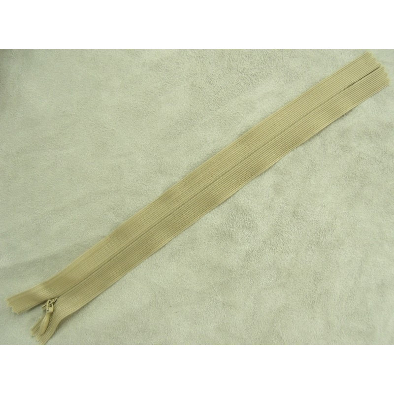 FERMETURE INVISIBLE-22cm-BEIGE -NON SÉPARABLE
