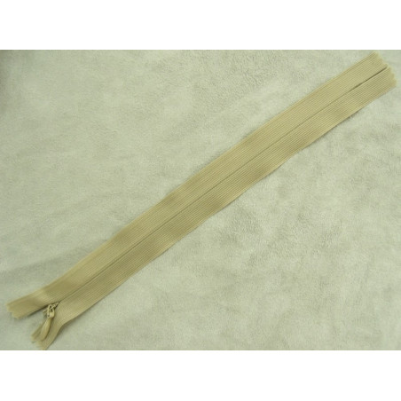 FERMETURE INVISIBLE-22cm-BEIGE -NON SÉPARABLE FERMETURE INVISIBLE-22cm-BEIGE -NON SÉPARABLE