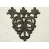 INCRUSTATION GUIPURE NOIR LARGEUR: 12 cm sur  HAUTEUR 12  cm  