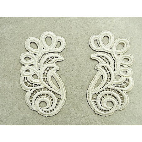 INCRUSTATION GUIPURE MOTIF VENICAN- ECRU INCRUSTATION GUIPURE MOTIF VENICAN- ECRU