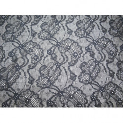 DENTELLE DE CALAIS-150cm- NOIR