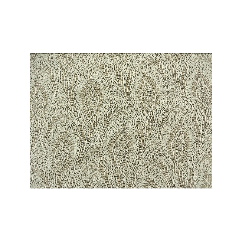 DENTELLE DE CALAIS EN LAIZE IVOIRE MOTIF FEUILLE