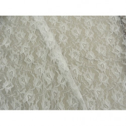 DENTELLE DE CALAIS-150cm- BLANCHE