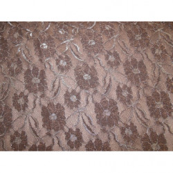 DENTELLE DE CALAIS- 160cm- MARRON