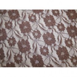 DENTELLE DE CALAIS- 160cm- MARRON