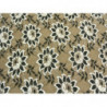 DENTELLE DE CALAIS-140cm- GRIS ET NOIR MOTIF fleurs