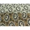 DENTELLE DE CALAIS-140cm- GRIS ET NOIR MOTIF fleurs