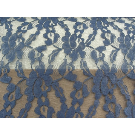 DENTELLE DE CALAIS-150cm- BLEU 