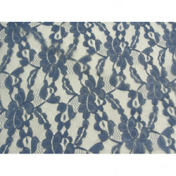 DENTELLE DE CALAIS-150cm- BLEU 
