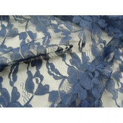 DENTELLE DE CALAIS-150cm- BLEU