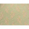 DENTELLE DE CALAIS-140cm- ROSE ET VERT 
