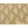 DENTELLE DE CALAIS-140cm- ROSE ET VERT 