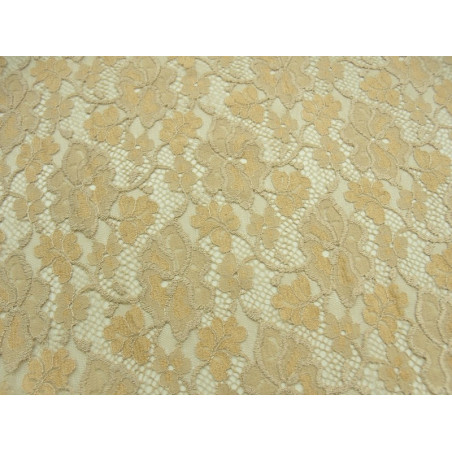 DENTELLE DE CALAIS-120cm- SAUMON ET BEIGE DENTELLE DE CALAIS-120cm- SAUMON ET BEIGE