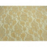 DENTELLE DE CALAIS-120cm- SAUMON ET BEIGE 