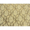 DENTELLE DE CALAIS-120cm- SAUMON ET BEIGE 
