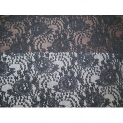 DENTELLE DE CALAIS-150cm- NOIR 