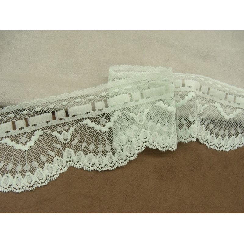 DENTELLE DE CALAIS-7cm- VERT