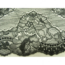 DENTELLE DE CALAIS- 17cm- NOIR
