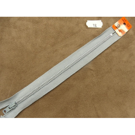 FERMETURE METALIQUE- 18 cm -GRIS