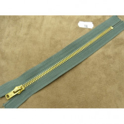 FERMETURE METALIQUE-18 cm- GRIS