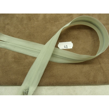 FERMETURE INVISIBLE- 40 cm- GRIS PERLE FERMETURE INVISIBLE- 40 cm- GRIS PERLE