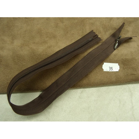 FERMETURE INVISIBLE- 35 cm - MARRON FERMETURE INVISIBLE- 35 cm - MARRON