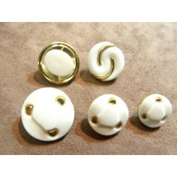 BOUTON BLANC & OR