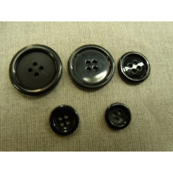 BOUTON A 4 TROUS- NOIR