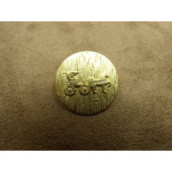 BOUTON MOTIF: CALECHE- OR