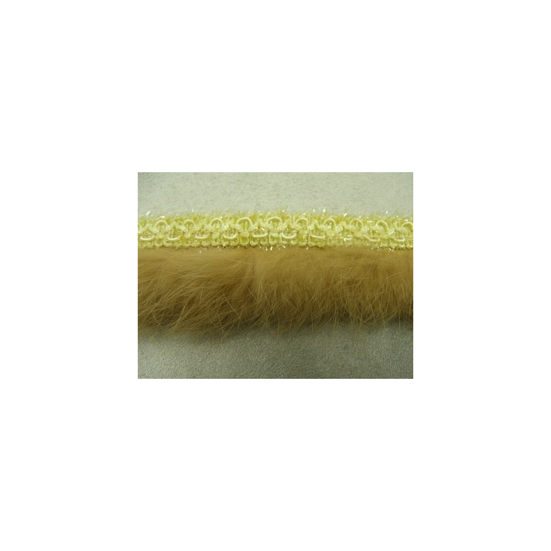 RUBAN MARABOUT-3 cm- JAUNE 