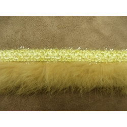RUBAN MARABOUT-3 cm- JAUNE