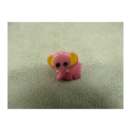 BOUTON DECORATIF ENFANTS- ROSE & JAUNE BOUTON DECORATIF ENFANTS- ROSE & JAUNE