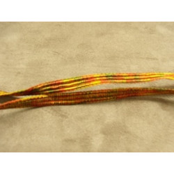 RUBAN FANTAISIE 8 mm- ORANGE MULTICOLORE 
