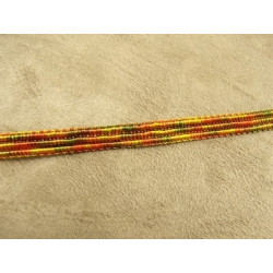 RUBAN FANTAISIE 8 mm- ORANGE MULTICOLORE