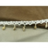 RUBAN FANTAISIE EN COQUILLAGE- 3 cm- monté SUR RUBAN BRODE