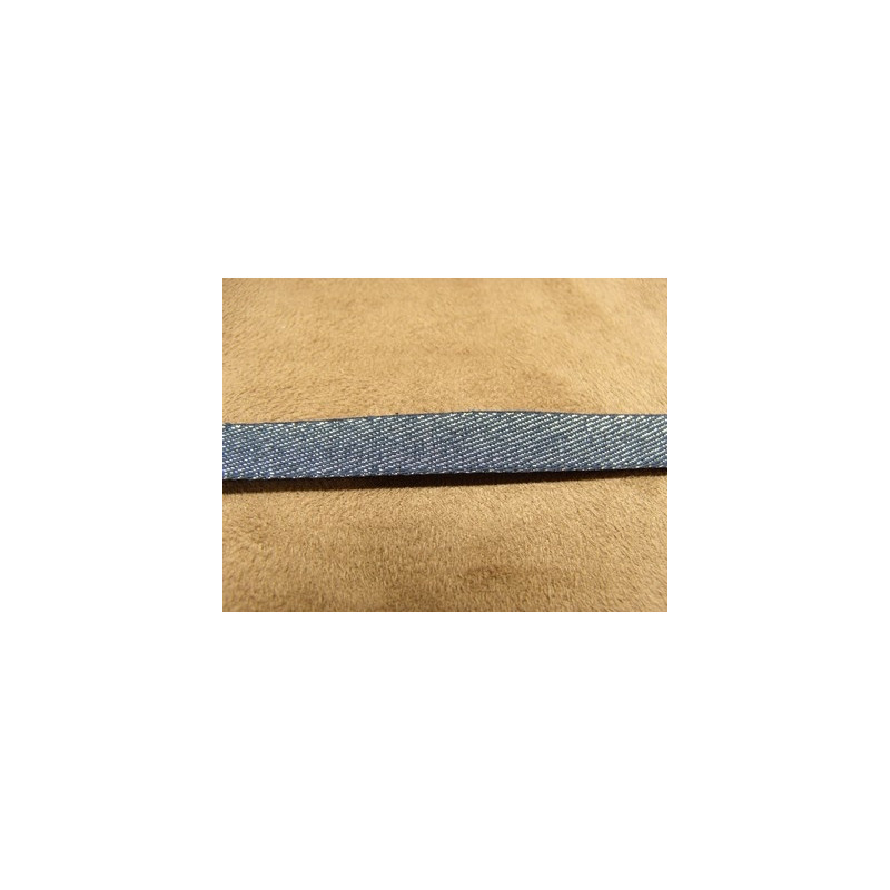 RUBAN JEAN 'S- 1 cm AVEC LUREX