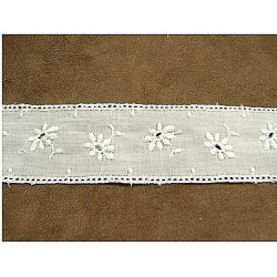 BRODERIE ANGLAISE ENTRE 2 blanche