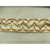 RUBAN FANTAISIE - 3 cm- MARRON & BEIGE