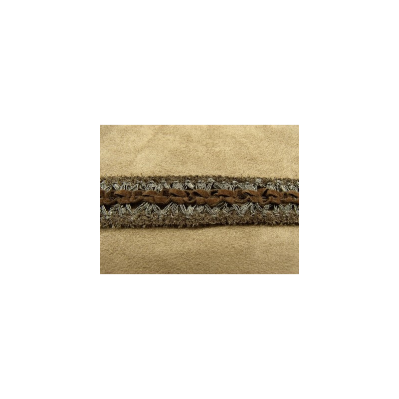 RUBAN FANTAISIE- 2 cm- MARRON 