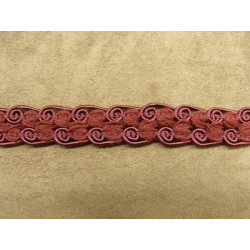 RUBAN FANTAISIE- 2 cm- BORDEAUX 
