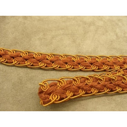 RUBAN FANTAISIE- 3 cm- ORANGE foncé