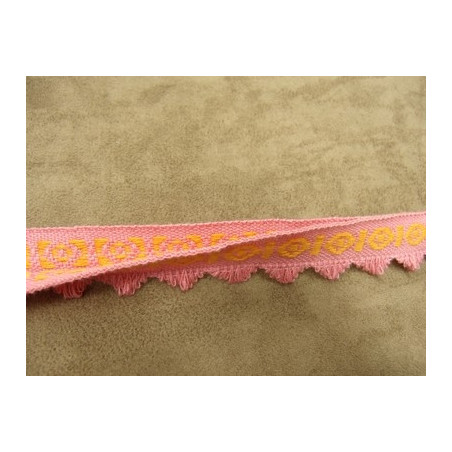 RUBAN AMEUBLEMENT-2 cm- ROSE & ORANGE RUBAN AMEUBLEMENT-2 cm- ROSE & ORANGE