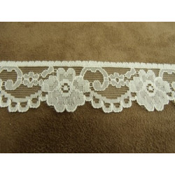 DENTELLE EN RUBAN- 3 cm- BLANC CASSÉE