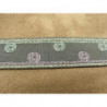 5 cm- GRIS imprimé VERT 