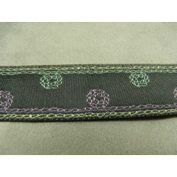 5 cm- GRIS imprimé VERT 