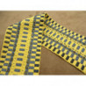 RUBAN FANTAISIE-6 cm- JAUNE & BLEU RUBAN FANTAISIE-6 cm- JAUNE & BLEU