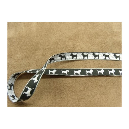 RUBAN FANTAISIE- 1 cm- REVERSIBLE - ROXY-NOIR & BLANC RUBAN FANTAISIE- 1 cm- REVERSIBLE - ROXY-NOIR & BLANC
